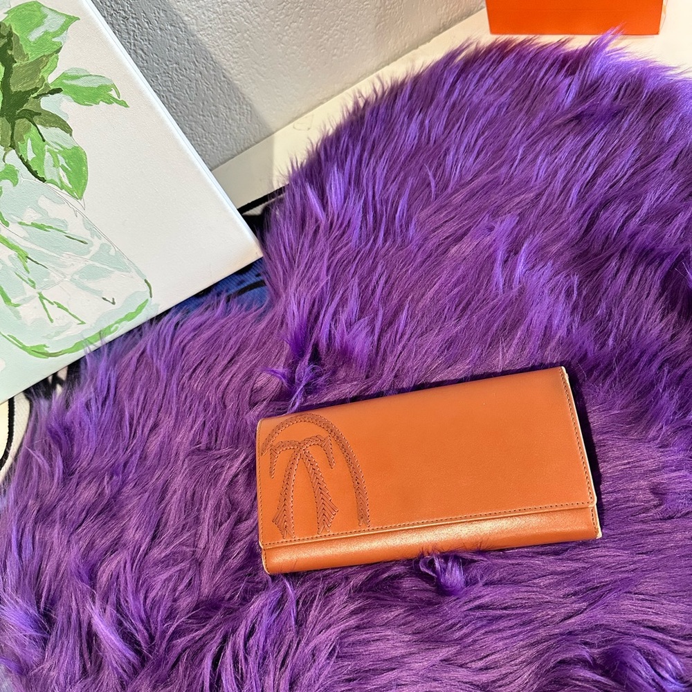 Cartier Brown Leather long wallet